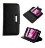 FUNDA FLIP COVER PARA BQ 5.0 HD TIPO LIBRO NEGRA